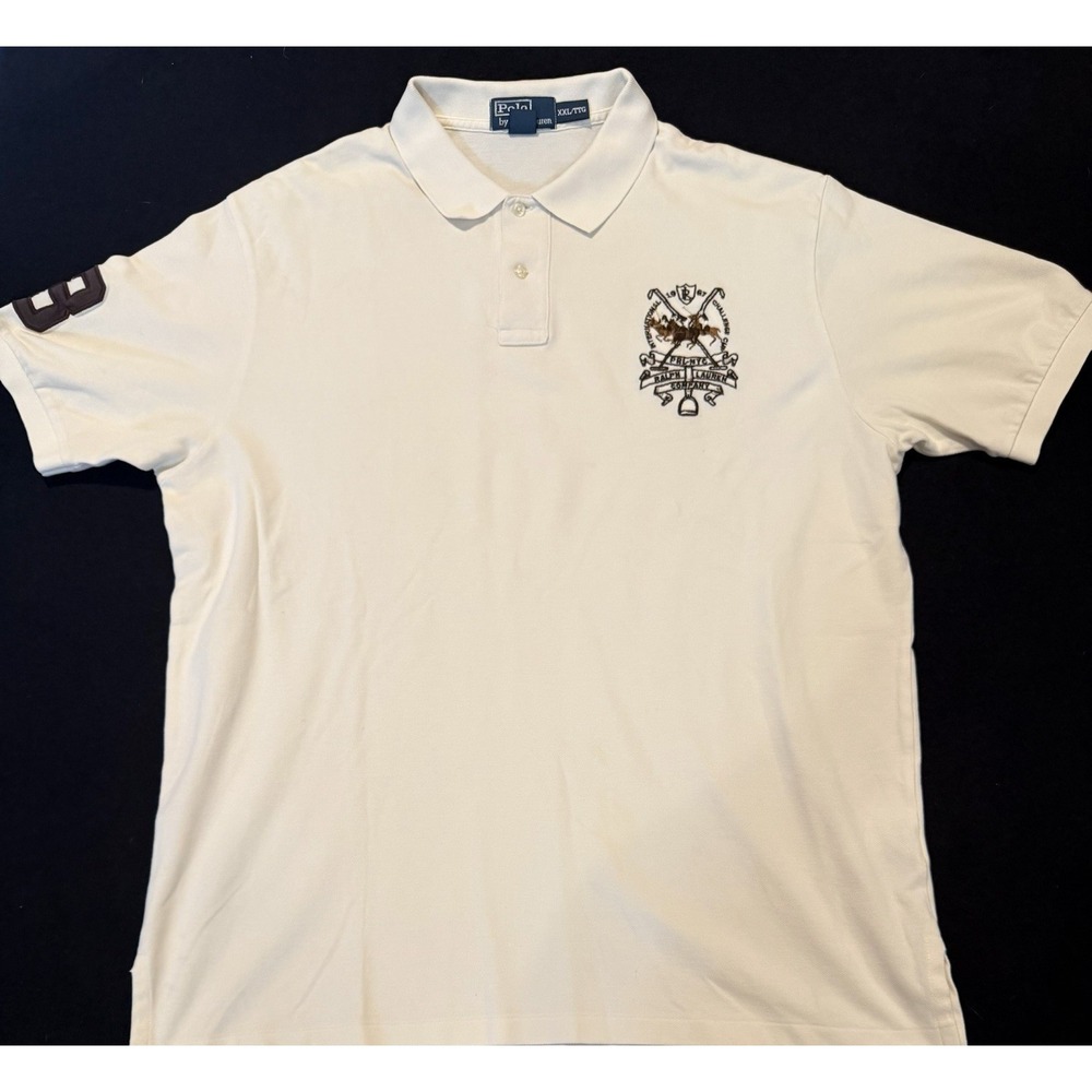 Polo Ralph Lauren NYC Embroidered Triple Pony Mesh Polo‎ Mens XXL/TTG
